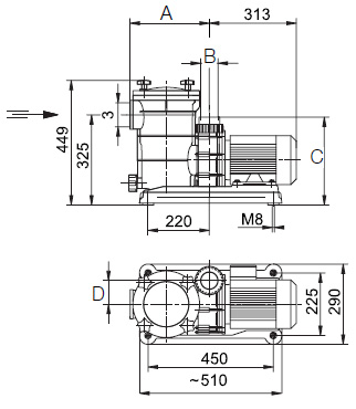 Насос для Бассейна, Speck BADU FA 21-50, FA 21-60, FA 21-80