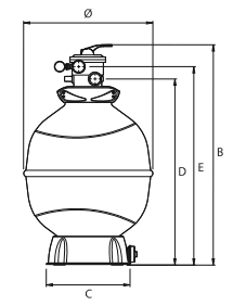 Фильтры LIBRA с верхним краном (TP) без насоса, LIBRA 520 6TP Арт. 133285 / 133294