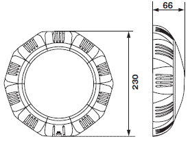��������� (15��/12�) c LED- ���������� (�����������. �����) Emaux LEDTP-100 (Opus)