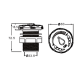 Регулятор воздуха из ABS-пластика /ASA-331