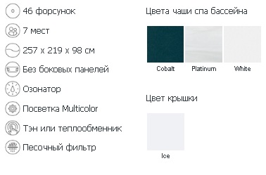 Гидромассажный спа бассейн Jacuzzi Sienna Professional комплектация