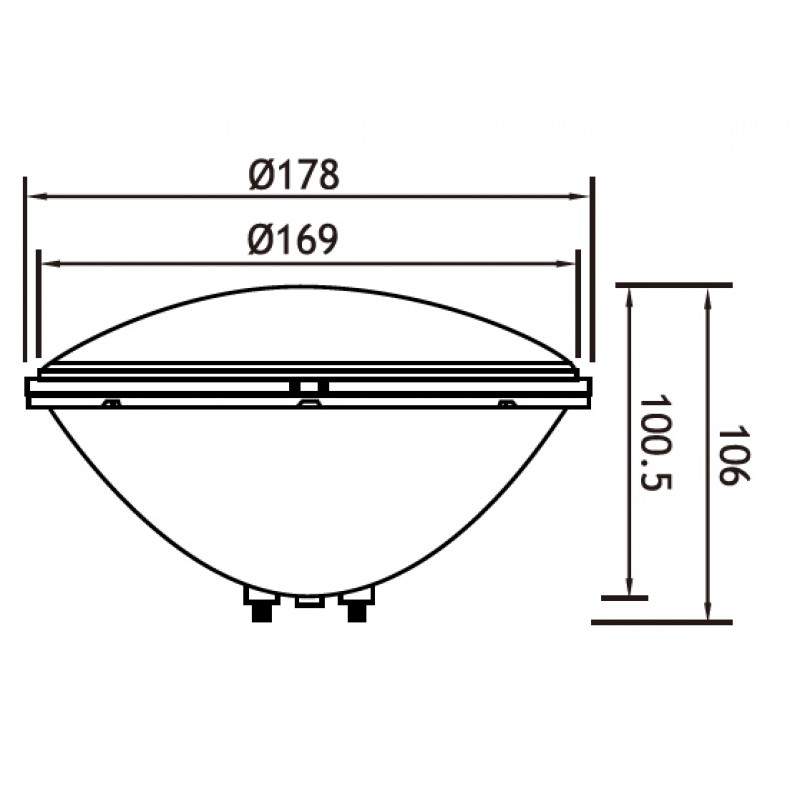 Лампа светодиодная цветная PAR56 24 Вт, 12В AC POOL KING/PAR-LED24LC/