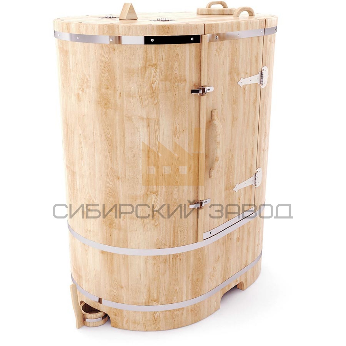 Фитобочка овальная Вес: 80кг ДxВxГ: 100см х 78см x 130см
