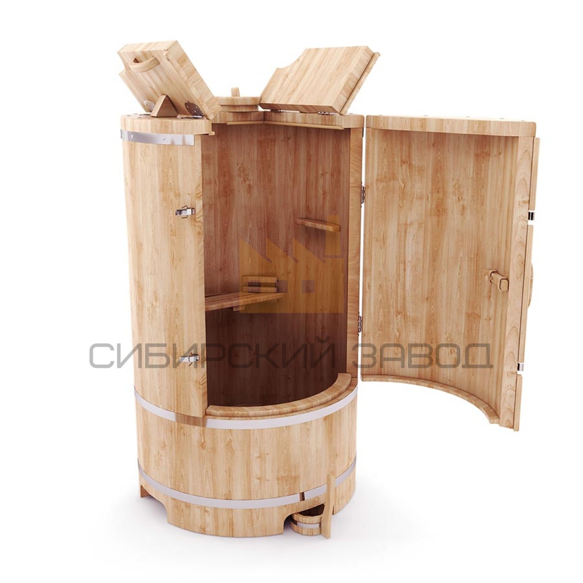 Фитобочка круглая Гигант Вес: 110кг ДxВxГ: 100см х 100см x 130см