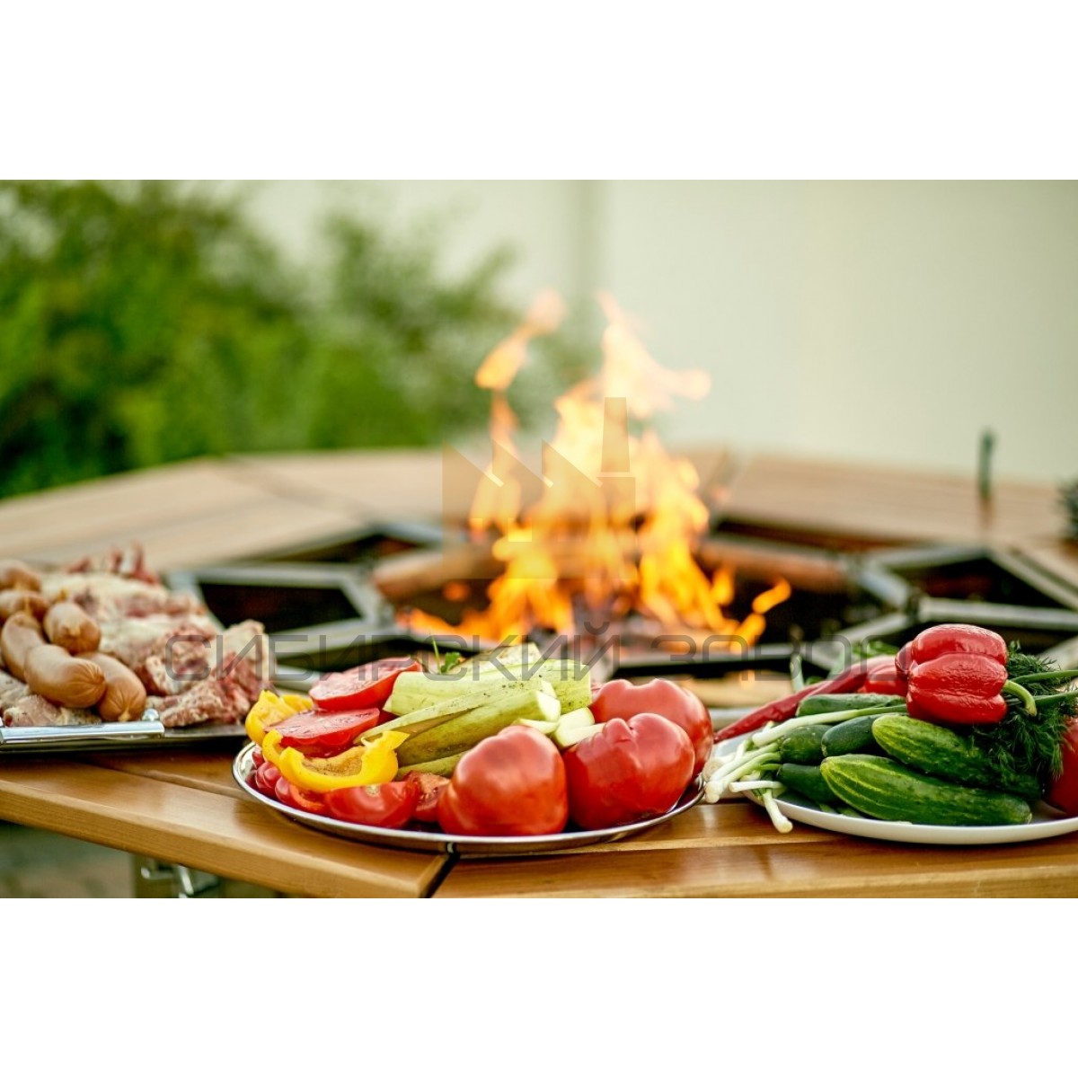 MGRILL 6-ти местный Вес: 45кг ДxВxГ: 1350мм х 1550мм x 900мм