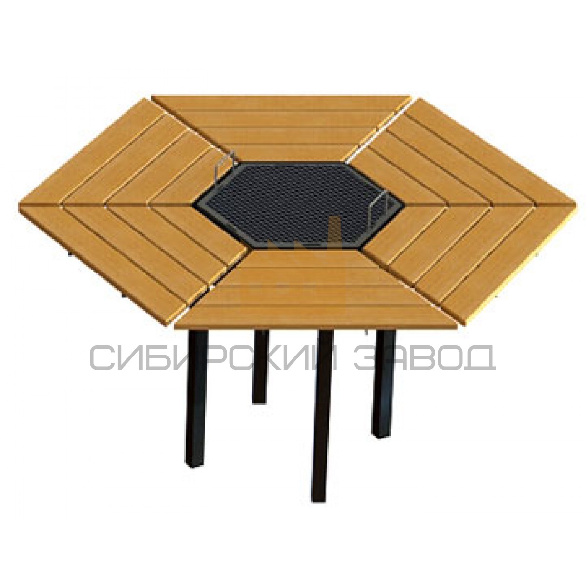 MGRILL 6-ти местный Вес: 45кг ДxВxГ: 1350мм х 1550мм x 900мм