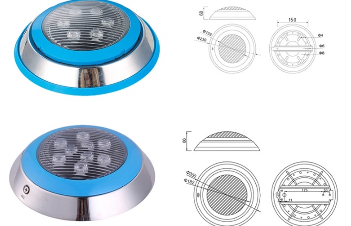 Прожекторы светодиодные для БАССЕЙНА / Aqua230G-6W