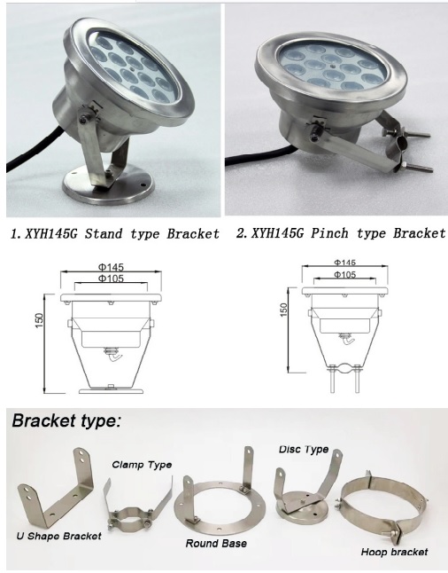 ���������� ������������ ��������� IP68 ��������� �� ���������� XYH145G-12W 12*1W