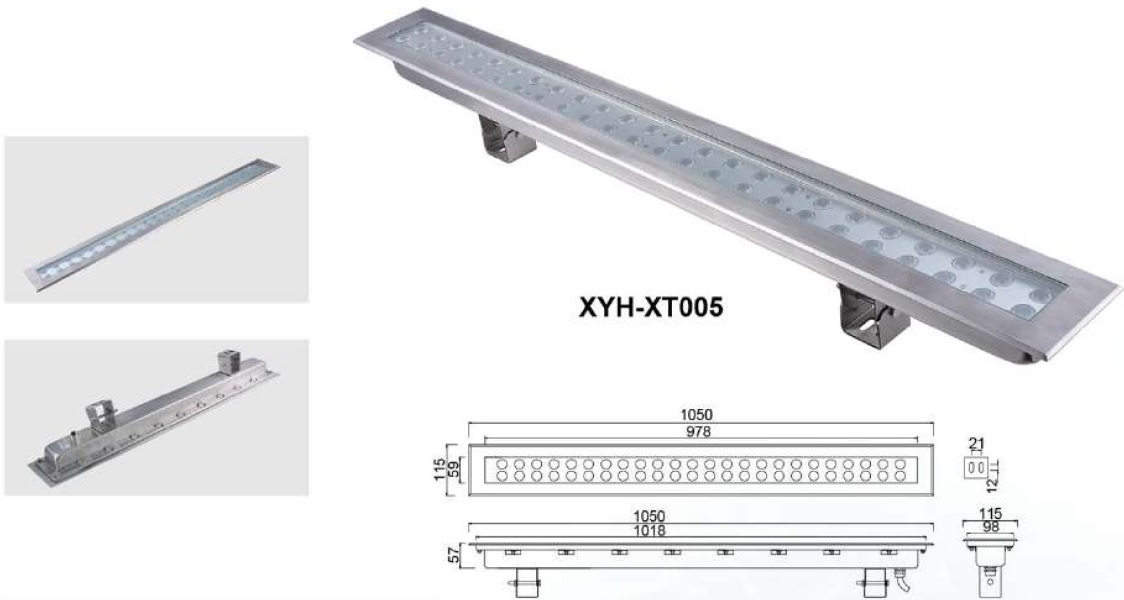 Подводные линейные светильники XYHXT005-36W 36*1W для фонтанов