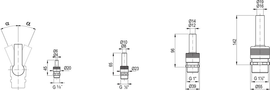 Фонтанные насадки Lance jet DN 25 mm от 2.0-4.0 м3/час арт. BZW2113
