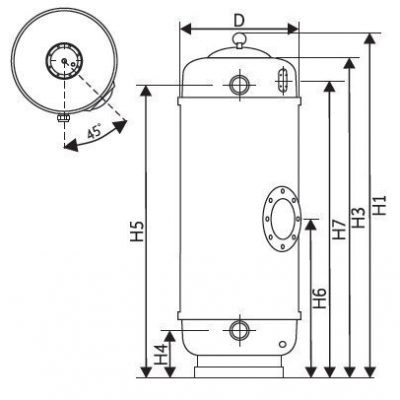 Фильтр FILTREX-NORM PLUS Ø 1400 мм с вых. 4" (дюзовое дно), 46-61,5 м3/ч 021415